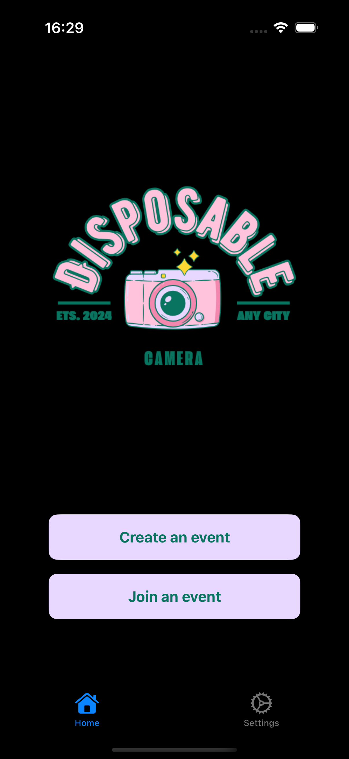 Home Screen