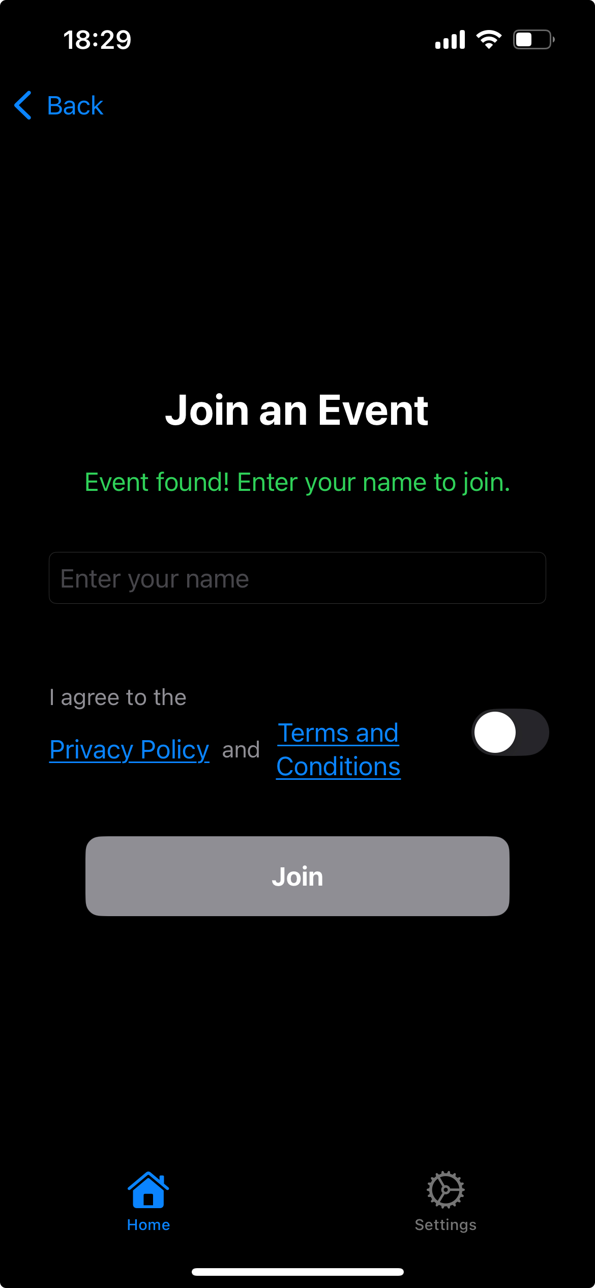 Join Event